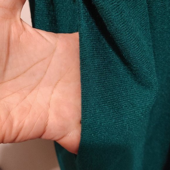 Vintage Partners Intimates Women Robe Housecoat 1/4 Zip Emerald Green Floral XXL - Picture 5 of 6